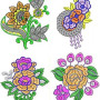 Applique Rose Embroidary Design Bulk Download | 100 Designs