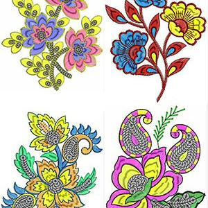 Applique Rose Embroidary Design Bulk Download | 100 Designs