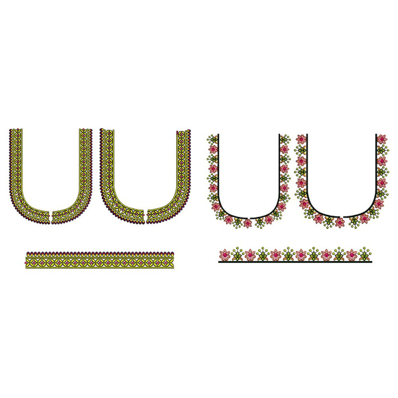 Blouse Embroidery Pack Of 10 Designs