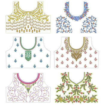 Latest Beautiful Blouse Embroidery Pattern Designs | June 2021 Bulk Download
