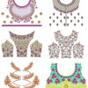 Latest Beautiful Blouse Embroidery Pattern Designs | June 2021 Bulk Download