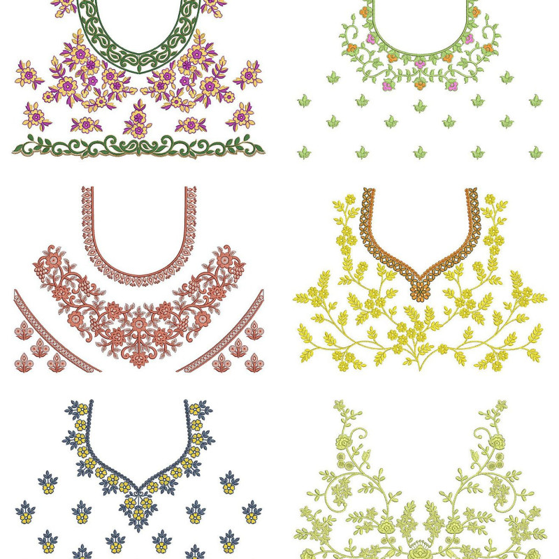 Latest Beautiful Blouse Embroidery Pattern Designs | June 2021 Bulk Download