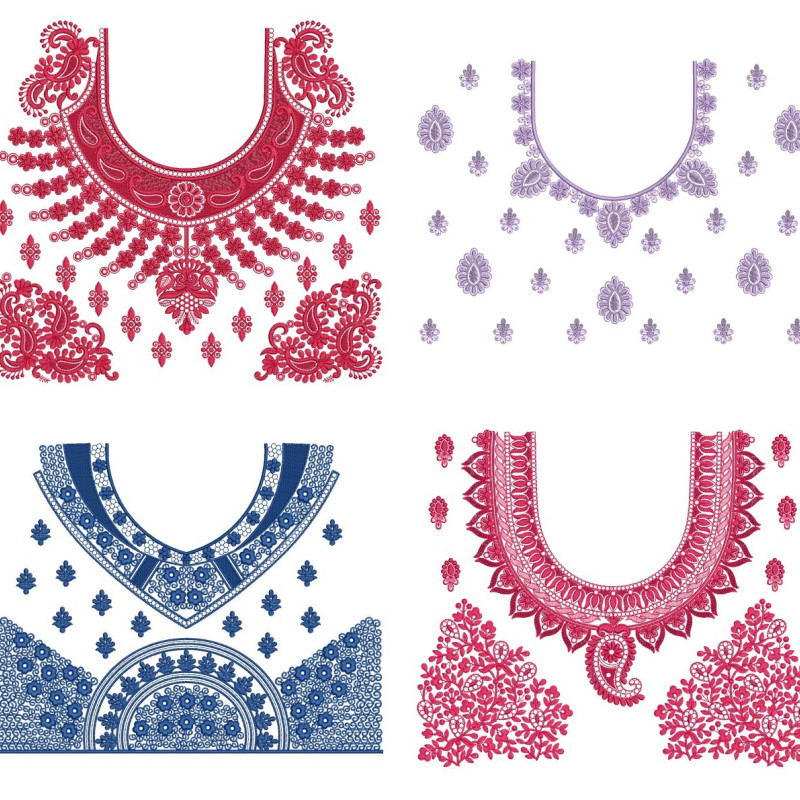 10 Blouse Embroidery Designs August 2021 Bulk Download Vol-1