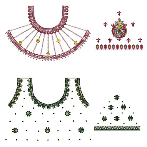 10 Blouse Embroidery Designs December 2021 Bulk Download Vol-5
