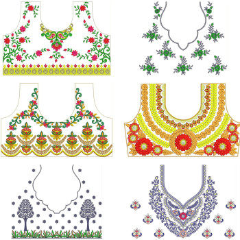 Latest Beautiful Blouse Embroidery Pattern Designs | November 2020 Bulk Download