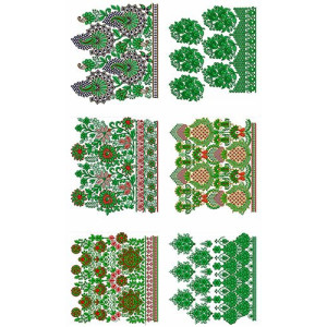 50 Big Border Embroidery Designs | March 2020 Bulk Download