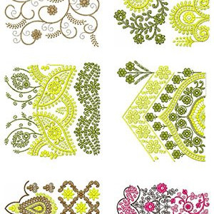 50 Big Border Embroidery Designs | February 2020 Bulk Download