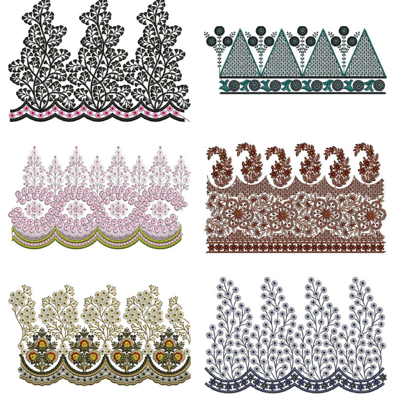 50 Big Border Embroidery Designs | June 2021 Bulk Download