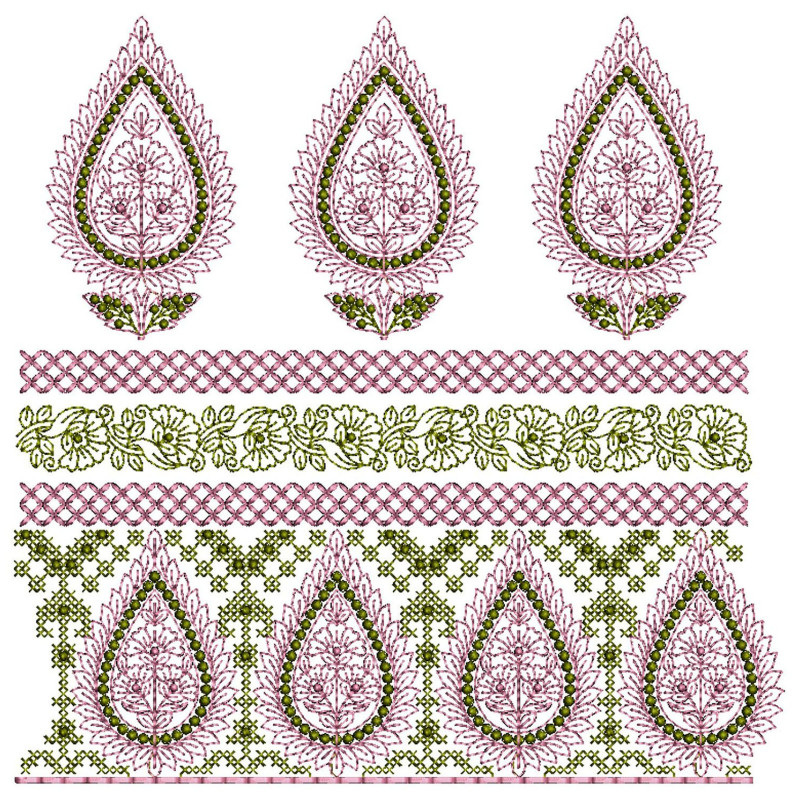 50 Big Border Embroidery Designs | June 2021 Bulk Download