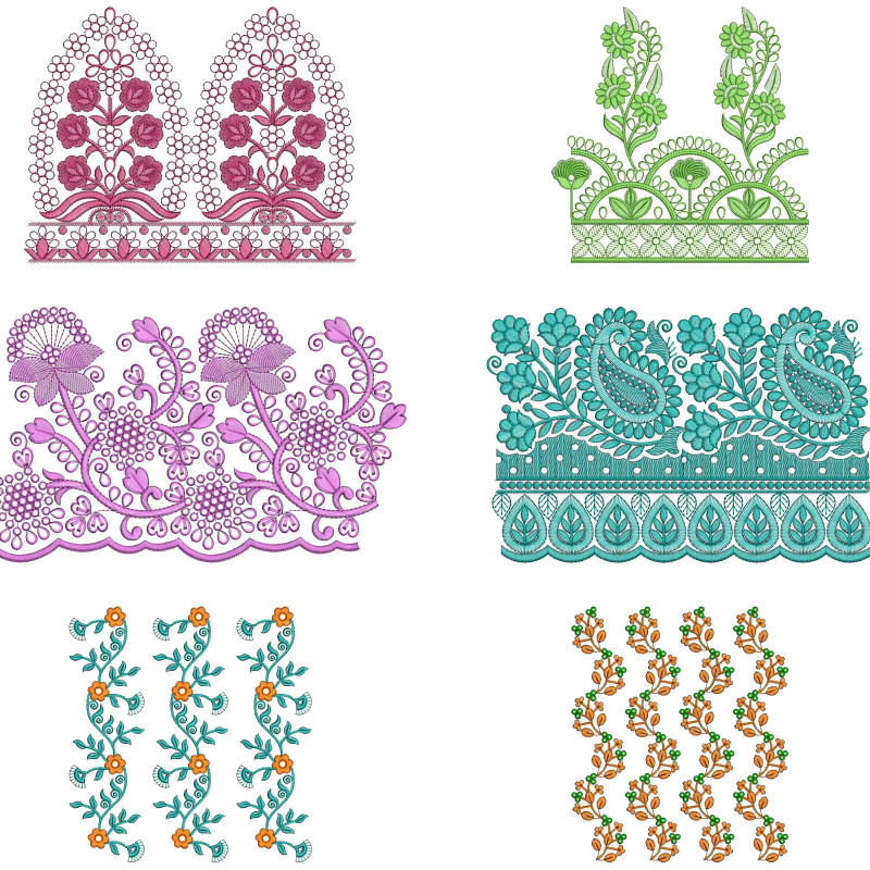 50 Big Border Embroidery Designs | April 2021 Bulk Download