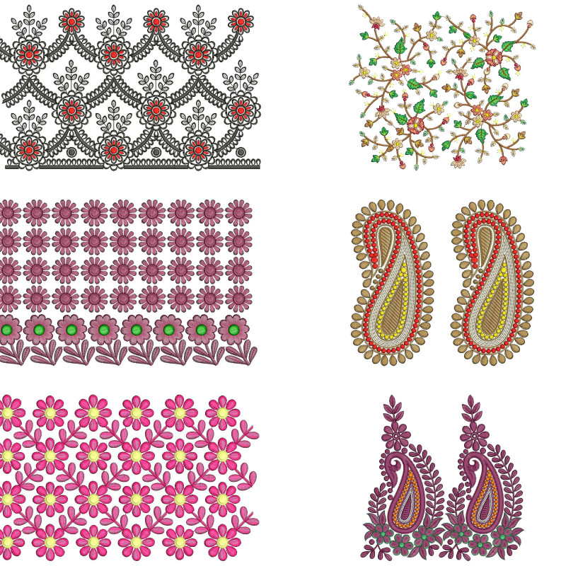 50 Big Border Embroidery Designs | April 2021 Bulk Download