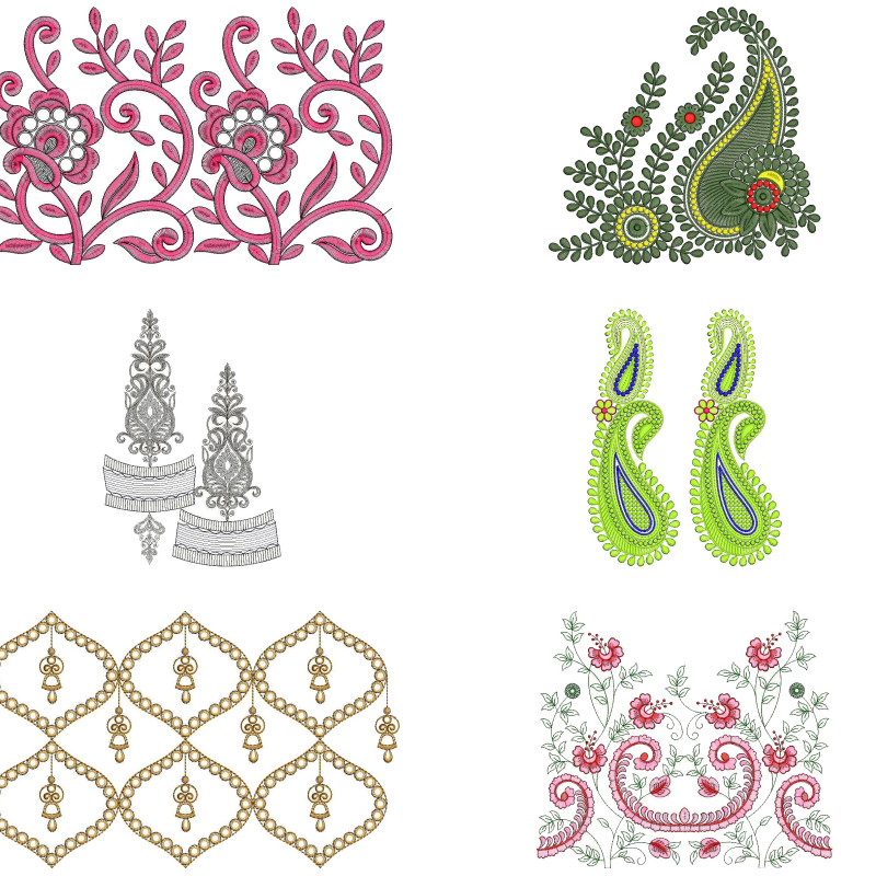 50 Big Border Embroidery Designs | April 2021 Bulk Download