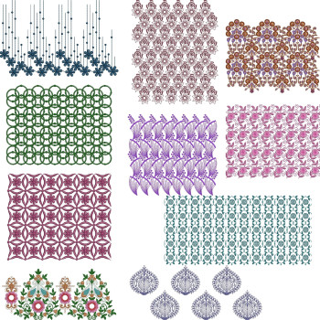 10 Big Border Embroidery Designs September 2021 Bulk Download Vol-8