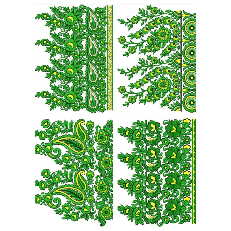 50 Big Border Embroidery Designs | December 2020 Bulk Download