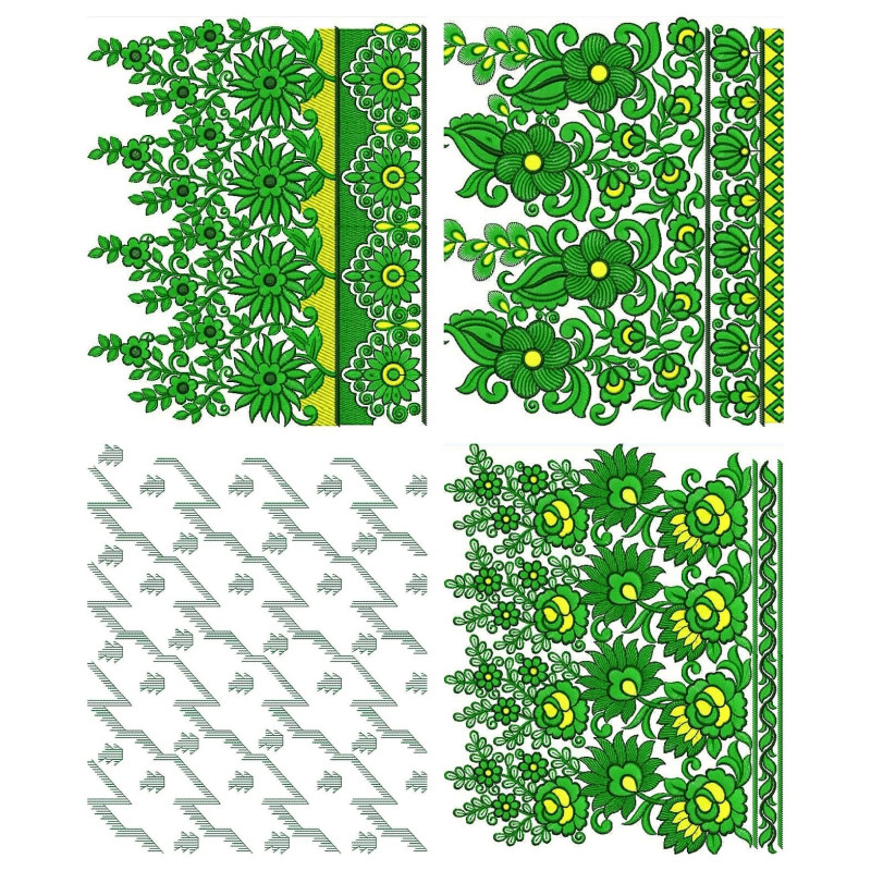 50 Big Border Embroidery Designs | December 2020 Bulk Download