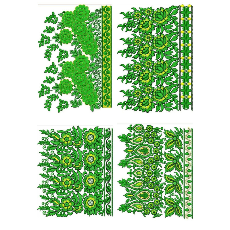 50 Big Border Embroidery Designs | December 2020 Bulk Download