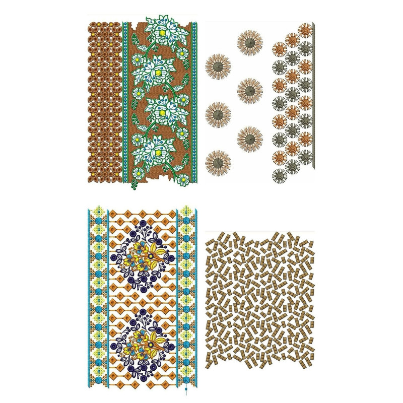 50 Big Border Embroidery Designs | December 2020 Bulk Download