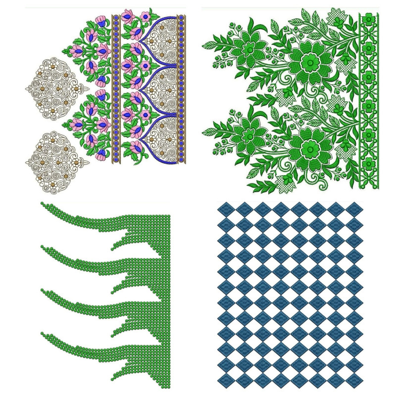 50 Big Border Embroidery Designs | December 2020 Bulk Download