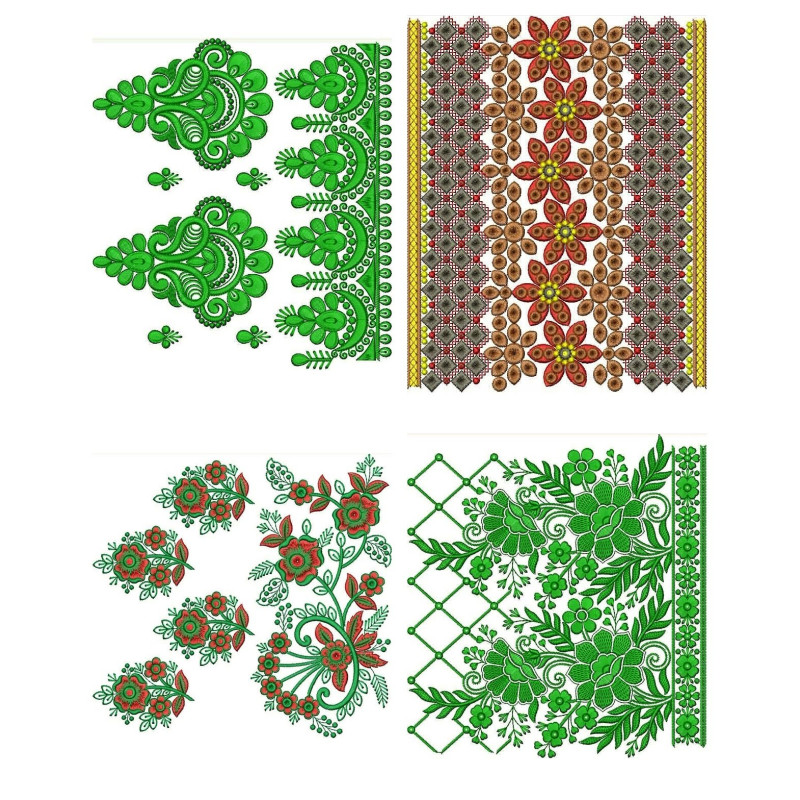 50 Big Border Embroidery Designs | December 2020 Bulk Download