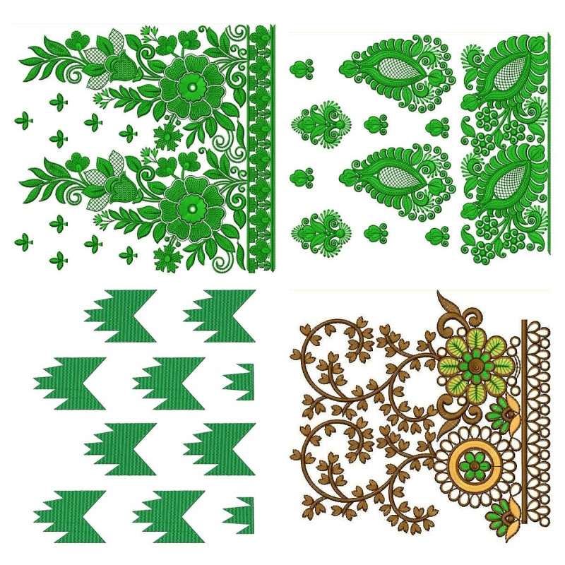 50 Big Border Embroidery Designs | December 2020 Bulk Download