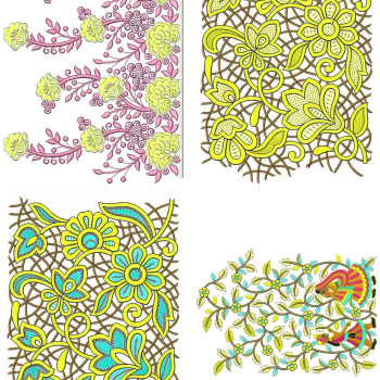 50 Big Border Embroidery Designs | November 2020 Bulk Download