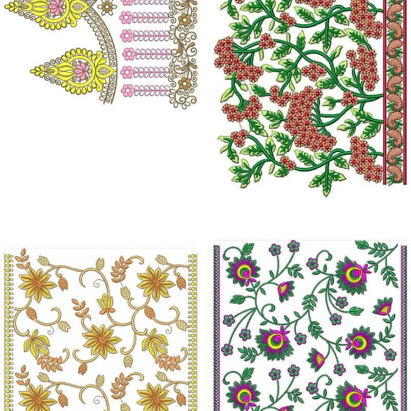 50 Big Border Embroidery Designs | November 2020 Bulk Download