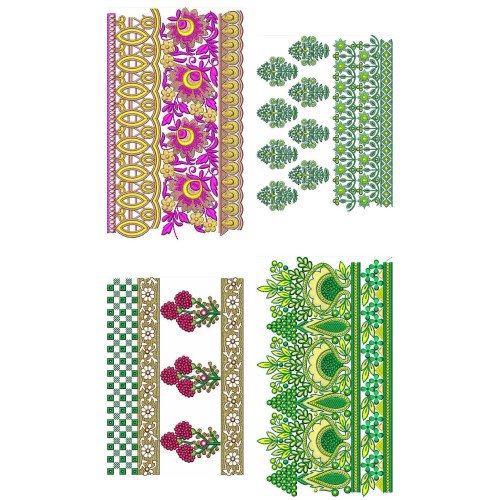 50 Big Border Embroidery Designs | November 2020 Bulk Download