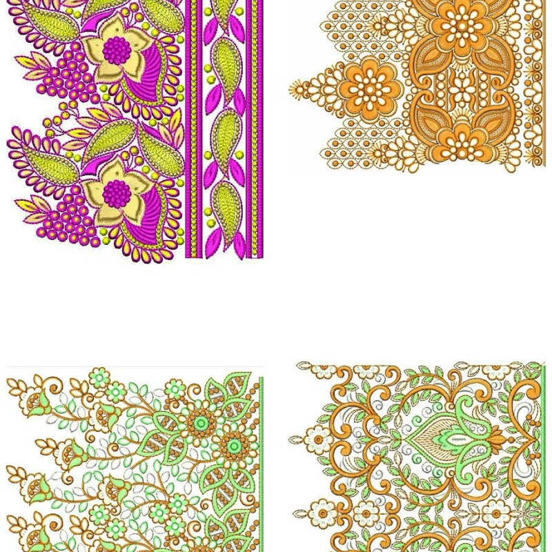 50 Big Border Embroidery Designs | November 2020 Bulk Download