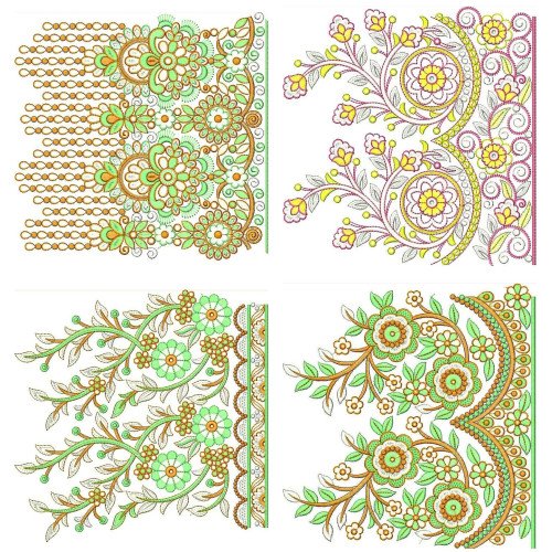 50 Big Border Embroidery Designs | November 2020 Bulk Download