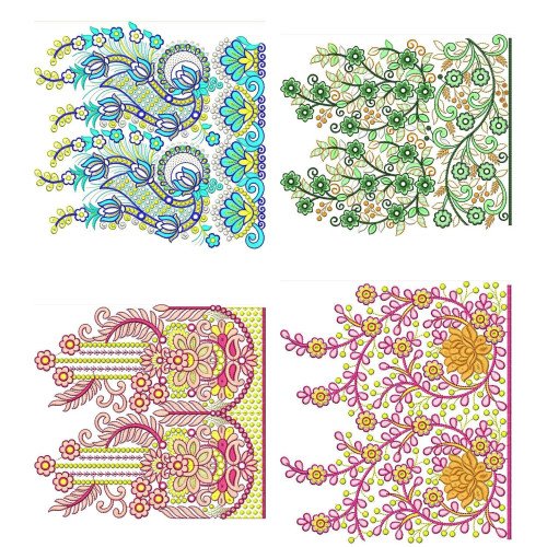 50 Big Border Embroidery Designs | November 2020 Bulk Download