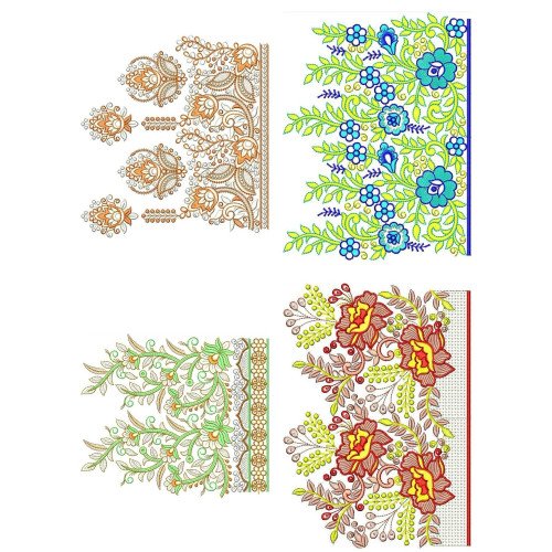 50 Big Border Embroidery Designs | November 2020 Bulk Download