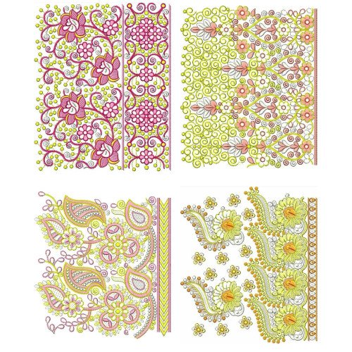 50 Big Border Embroidery Designs | November 2020 Bulk Download