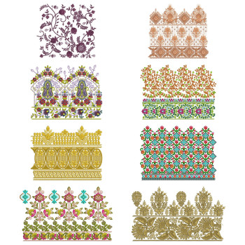 10 Big Border Embroidery Designs | August 2021 Bulk Download Vol-2