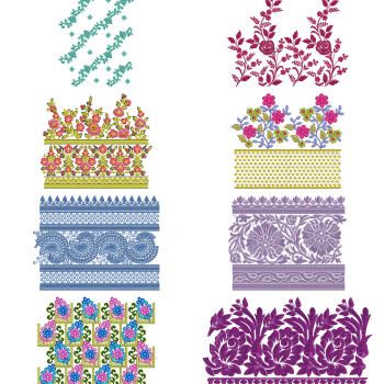 10 Big Border Embroidery Designs | August 2021 Bulk Download Vol-3