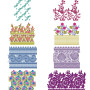 10 Big Border Embroidery Designs | August 2021 Bulk Download Vol-3