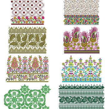 10 Big Border Embroidery Designs August 2021 Bulk Download Vol-1