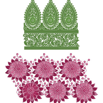 10 Big Border Embroidery Designs | August 2021 Bulk Download Vol-2
