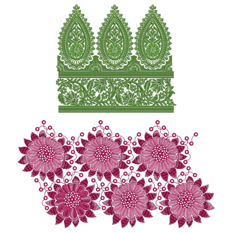 10 Big Border Embroidery Designs | August 2021 Bulk Download Vol-2
