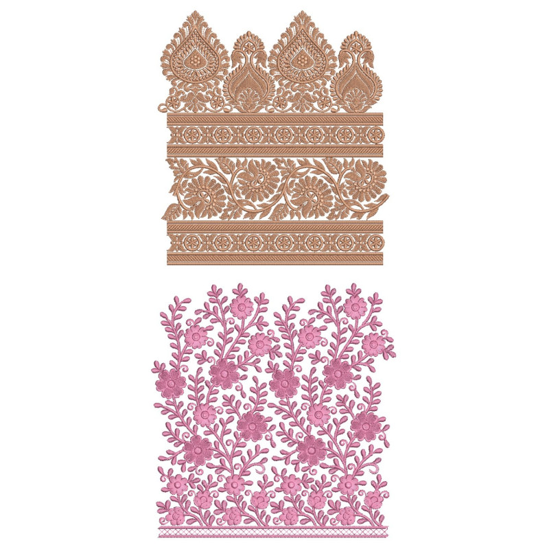 10 Big Border Embroidery Designs August 2021 Bulk Download Vol-4