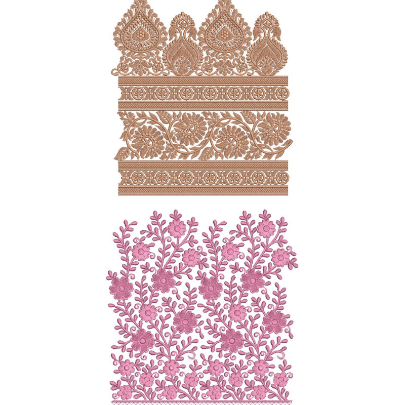 10 Big Border Embroidery Designs August 2021 Bulk Download Vol-4