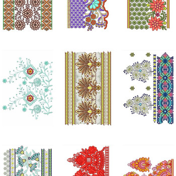 50 Big Border Embroidery Designs | January 2021 Bulk Download