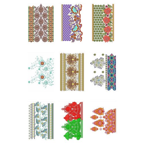 50 Big Border Embroidery Designs | January 2021 Bulk Download