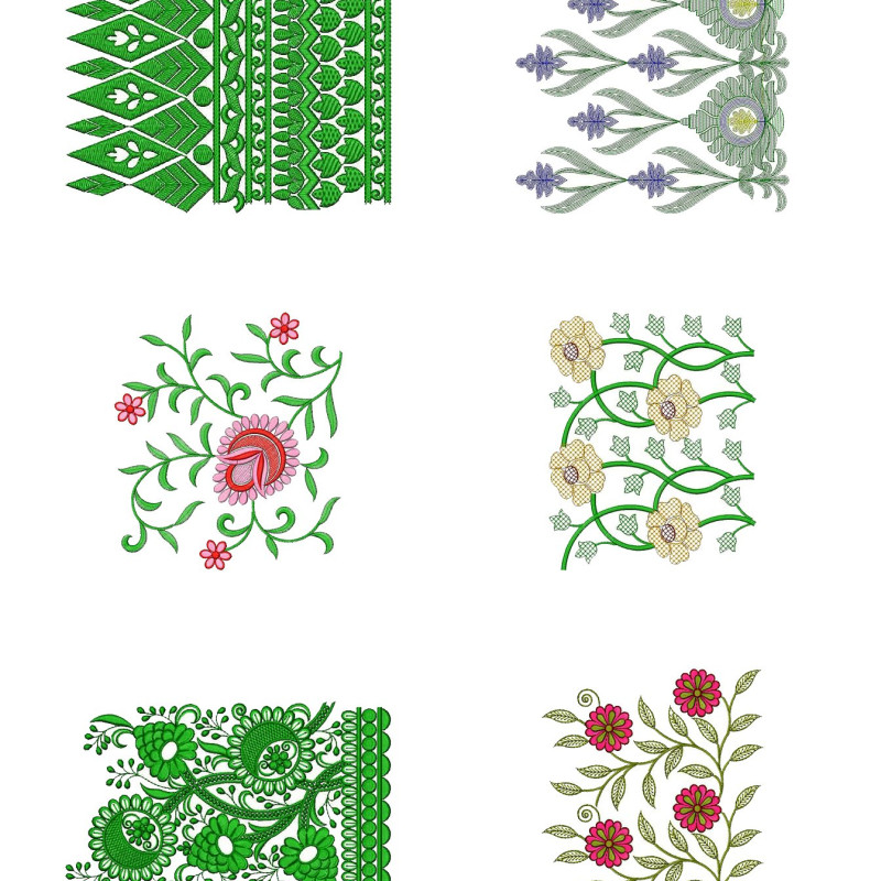 50 Big Border Embroidery Designs | February 2021 Bulk Download