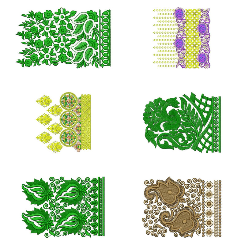 50 Big Border Embroidery Designs | February 2021 Bulk Download