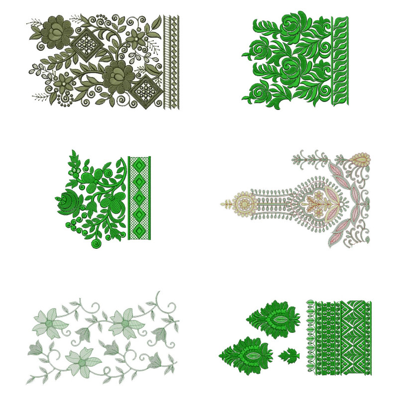 50 Big Border Embroidery Designs | February 2021 Bulk Download