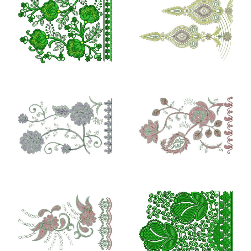 50 Big Border Embroidery Designs | February 2021 Bulk Download