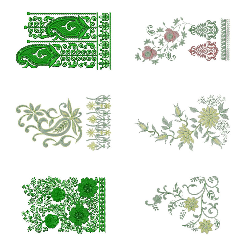 50 Big Border Embroidery Designs | February 2021 Bulk Download
