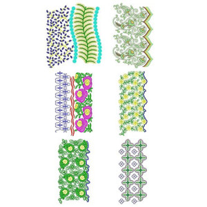 50 Big Border Embroidery Designs | August 2020 Bulk Download
