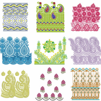 50 Big Border Embroidery Designs | July 2021 Bulk Download