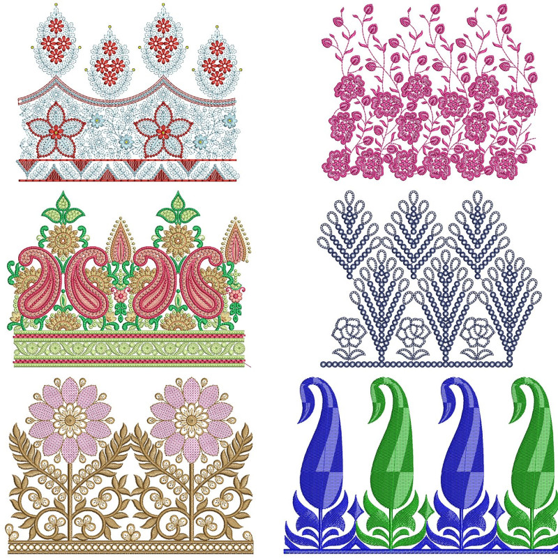 50 Big Border Embroidery Designs | July 2021 Bulk Download